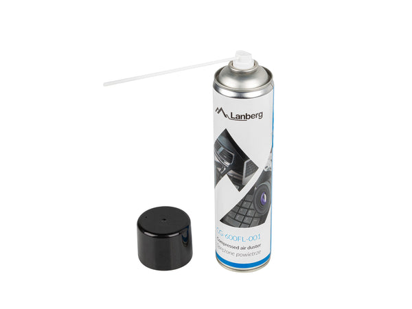 Lanberg CG-600FL-001 komprimeret luftstøveklud 600 ml