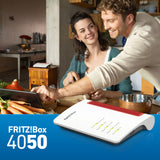 Box 4050 trådløs router Gigabit Ethernet Dual-band (2,4 GHz / 5 GHz) Sort, Hvid