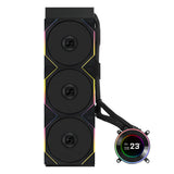 Lian Li GA II Hydroshift II LCD-C 360TL Processor Alt-i-en væskekøler 12 cm Sort 1 stk