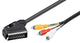 Goobay 50364 videokabel adapter 2 m SCART (21-pin) 3 x RCA Sort