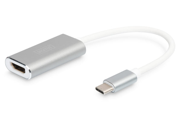 Digitus DA-70836 videokabel adapter 0,2 m USB Type-C HDMI Sølv