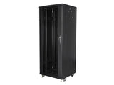 Lanberg FF01-6632-12B stativ 32U Fritstående reol Sort