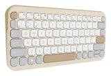 ASUS Marshmallow Keyboard KW100 tastatur Hjem Bluetooth QWERTZ Tysk Beige, Grå, Hvid