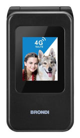 Brondi 10281080 mobiltelefon 7,11 cm (2.8") Sort, Metallic Feature telefon