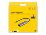 DeLOCK 64299 interface hub USB 3.2 Gen 1 (3.1 Gen 1) Type-C 10000 Mbit/s Grå