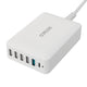 Deltaco USBC-MO100 oplader til mobil enhed Universel Hvid Vekselstrøm, USB Hurtig opladning Indendørs