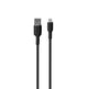 PURO PUCAPLTICONBLK Lightning kabel 1,5 m Sort