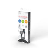 Savio CL-155 USB-kabel USB 2.0 2 m USB A USB C/Micro-USB B/Lightning 0,48 Gbit/sek. Sort