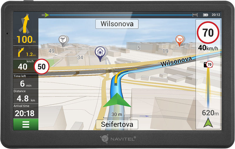Navitel MS700 navigator Fastgjort 17,8 cm (7") TFT Berøringsskærm Sort