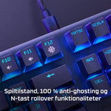 HyperX Alloy Origins Core PBT HX rødt – mekanisk gaming-tastatur
