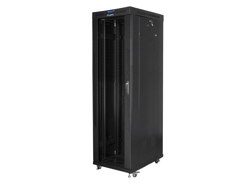 Lanberg FF01-6042-12B stativ 42U Fritstående reol Sort