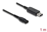 DeLOCK 90979 el-ledning Sort 1 m USB A 2-polet