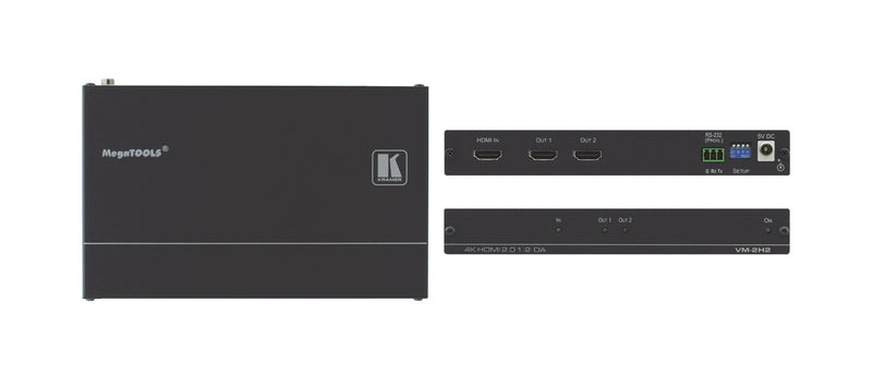 Kramer Electronics VM-2H2 video linieforstærker Sort
