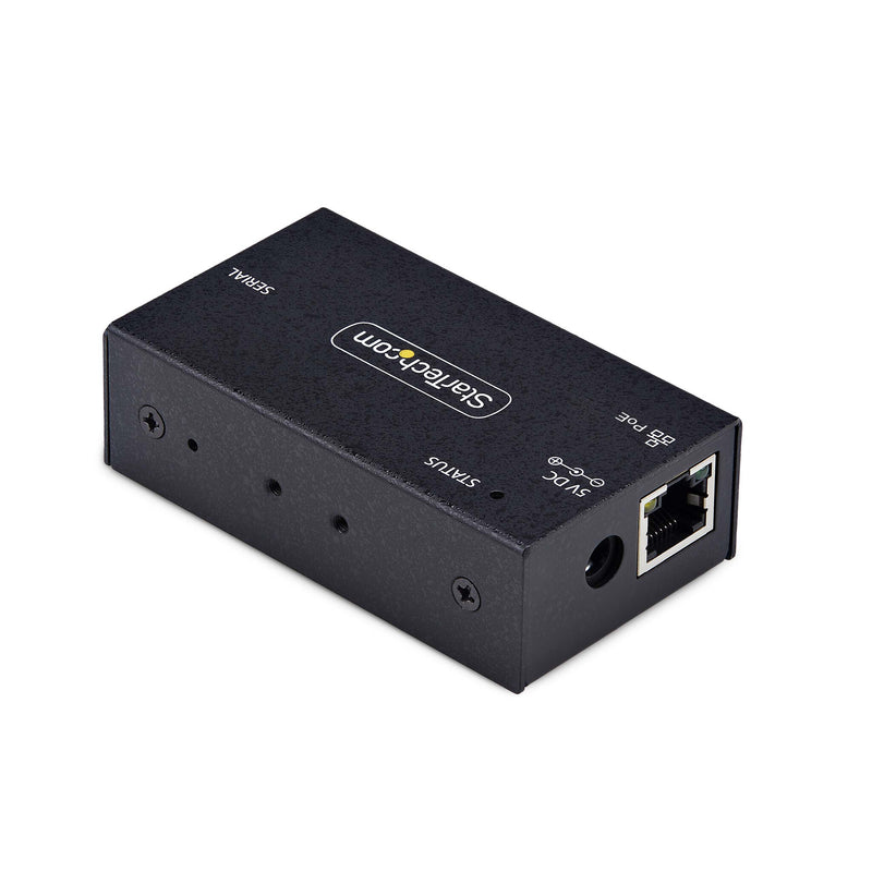 StarTech.com I13P-SERIAL-ETHERNET seriel konverter/repeater/isolator RS-232 RJ-45 Sort