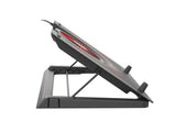 GENESIS Oxid 550 køling til laptop 43,9 cm (17.3") 2800 rpm Sort