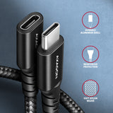 Axagon BUCM32-CF05AB USB-kabel USB 3.2 Gen 2x2 0,5 m USB C 20 Gbit/sek. 240 W Sort