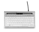 BakkerElkhuizen S-board 840 tastatur Kontor USB QWERTY US engelsk Lys grå, Hvid