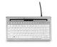 BakkerElkhuizen S-board 840 tastatur Kontor USB QWERTY US engelsk Lys grå, Hvid