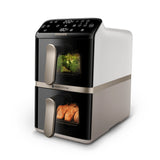 Philips 4000 series NA462/80 frituregryde Dobbelt 10 L Enkeltstående 2750 W Varmluftsteger Sort, Guld, Grå