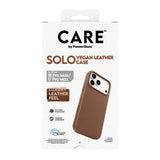 PanzerGlass CARE™ by ® Solo Vegan Leather Case Brun m. MagSafe iPhone 18 Pro Max | 17 Pro Max