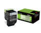 Lexmark 802K tonerpatron 1 stk Original Sort