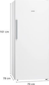 Siemens GS51NAWCV fryser Stående fryser Fritstående 290 L Hvid