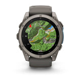 Garmin fēnix 9 3,56 cm (1.4") AMOLED 51 mm Digital 454 x 454 pixel Berøringsskærm Titanium Wi-Fi GPS (satellit)