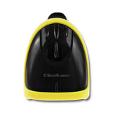 Qoltec 50862 stregkodelæser Håndholdt stregkodelæser 1D Laser Sort, Gul