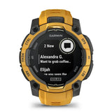 Garmin Instinct 3 3,05 cm (1.2") 45 mm Digital 176 x 176 pixel Berøringsskærm Gul, Grå Wi-Fi GPS (satellit)
