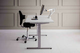 BakkerElkhuizen BE Flexible Dual 88,9 cm (35") Skrivebord Hvid