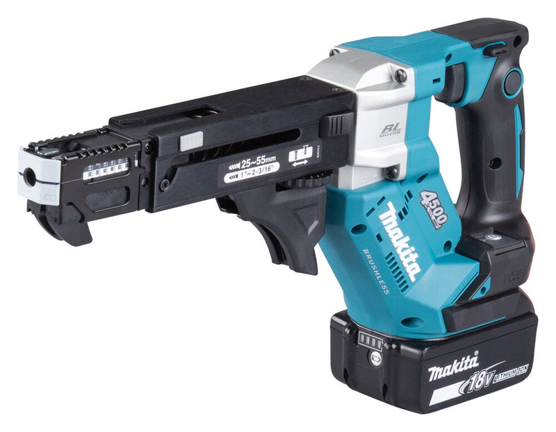 Makita DFR552Z elektrisk skruetrækker & slagbor 4500 rpm Sort, Blå