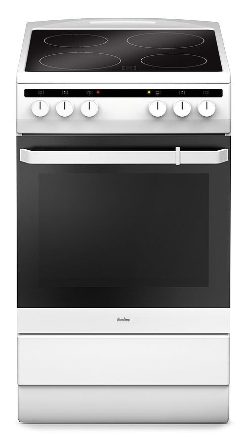 Amica SHC 11542 W Fritstående komfur Elektrisk Keramisk Hvid