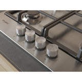 Whirlpool TGML 661 IX Rustfrit stål Indbygget 58 cm Gaskomfur 4 zone(s)
