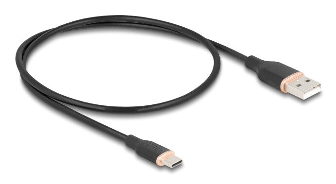 DeLOCK 81225 USB-kabel USB 2.0 0,5 m USB A USB C 0,48 Gbit/sek. Sort