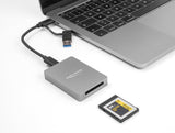 DeLOCK 91008 kortlæser USB 3.2 Gen 1 (3.1 Gen 1) Type-C Grå