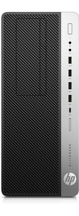 T1A HP EliteDesk 800 G5 Refurbished Intel® Core™ i5 i5-9500 16 GB DDR4-SDRAM 256 GB SSD Windows 11 Pro Micro Tower PC Sort, Sølv