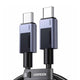 Ugreen 45067 USB-kabel 1 m USB C 240 W Sort, Grå