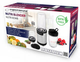 Esperanza EKM030 blender Bordplade blender 900 W Sort, Rustfrit stål