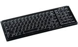 Contour Design Active Key AK-7000 tastatur Industriel USB QWERTZ Tysk Sort