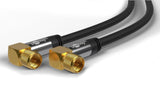 Goobay 70573 koaxial kabel 2 m F Sort
