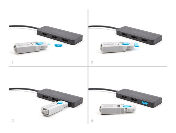 DeLOCK 20948 portblokering HDMI Blå 10 stk