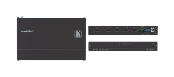 Kramer Electronics VM-4H2 video linieforstærker Sort