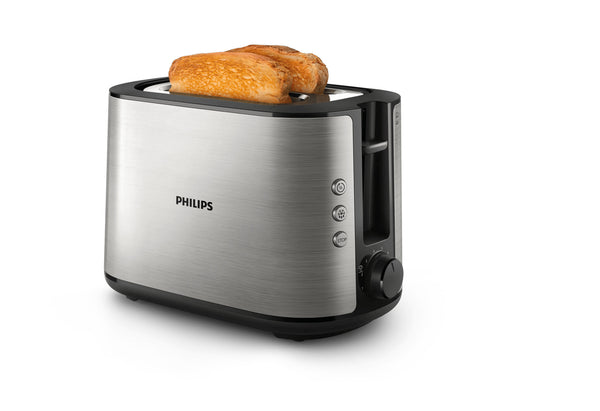 Philips Viva Collection HD2650/90 Brødrister - 2 skiver, bred brødholder, metal