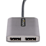 StarTech.com MST14CD122DP USB grafisk adapter 4096 x 2160 pixel Grå