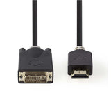 Nedis CCBW34800AT20 videokabel adapter 2 m HDMI Type A (Standard) DVI-D Anthracit