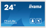 iiyama TW2424AS-W1 skilte display Digital fladpaneldisplay 60,5 cm (23.8") Wi-Fi 250 cd/m² 4K Ultra HD Sort Berøringsskærm Indbygget processer Android 24/7