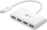 Goobay 66274 dockingstation Ledningsført USB 3.2 Gen 1 (3.1 Gen 1) Type-C Hvid