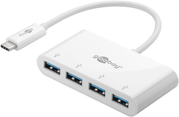 Goobay 66274 dockingstation Ledningsført USB 3.2 Gen 1 (3.1 Gen 1) Type-C Hvid