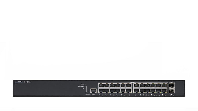 LANCOM GS-3126XP Administreret L3 Gigabit Ethernet (10/100/1000) Strøm over Ethernet (PoE) 1U Sort