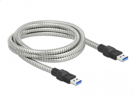 DeLOCK 86776 USB-kabel USB 3.2 Gen 1 (3.1 Gen 1) 2 m USB A 5 Gbit/sek. Sølv